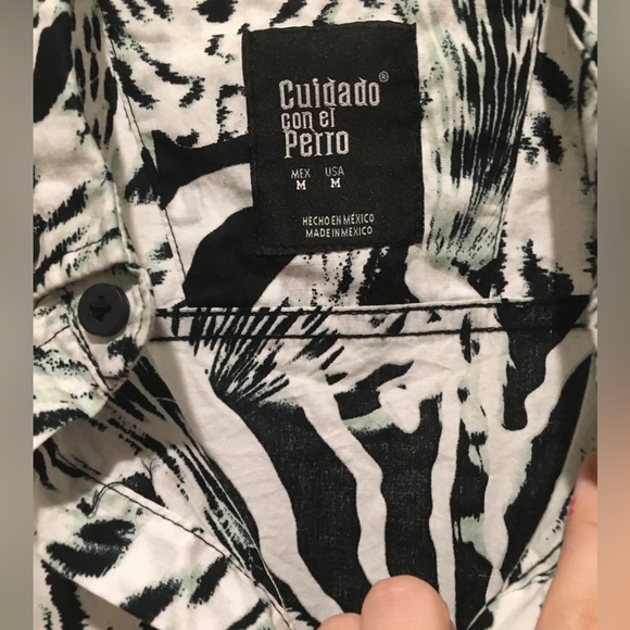 button up animal print shirt concert shirt - Picture 4 of 16